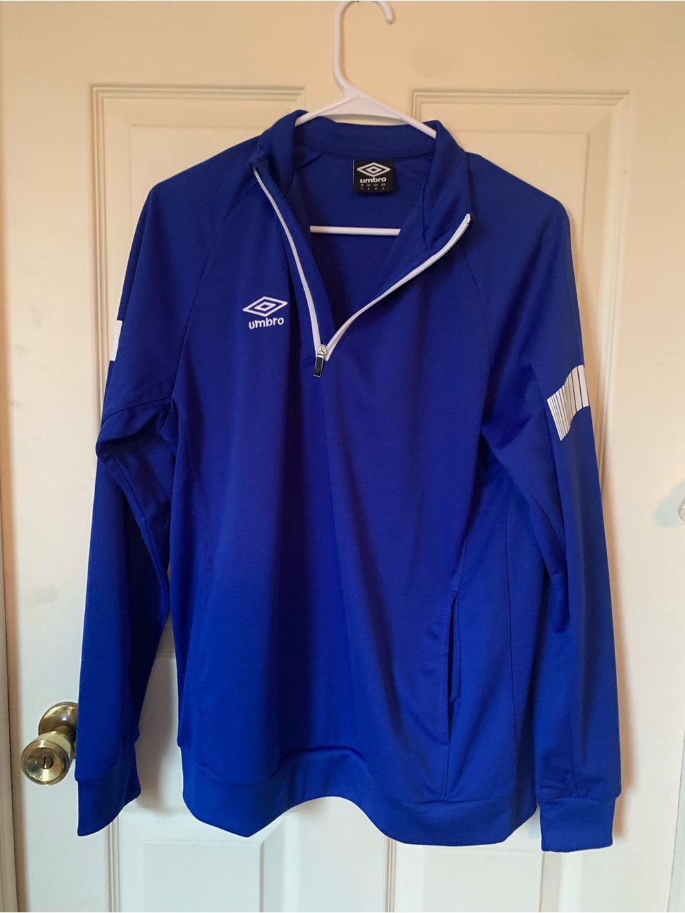 Umbro Royal Blue Men's Quarter-Zip Training Pullover